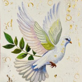 DOVE OF PEACE IN THE GLORY