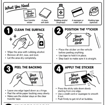 TRANSFER STICKER Instructions